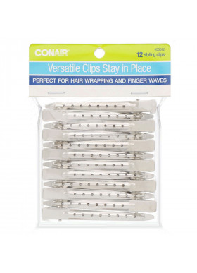 Conair, Versatile Clips Stay in Place, 12 Styling Clips