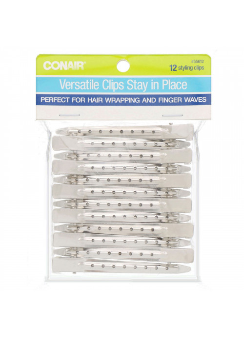 Conair, Versatile Clips Stay in Place, 12 Styling Clips