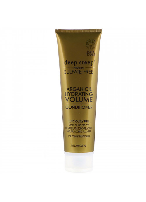 Deep Steep, Argan Oil, Hydrating Volume Conditioner, Lusciously Full, 10 fl oz (295 ml)