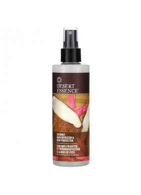 Desert Essence, Coconut Hair Defrizzer & Heat Protector, 8.5 fl oz (237 ml)