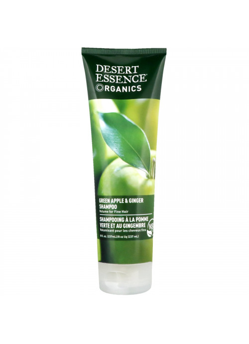 Desert Essence, Organics, Shampoo, Green Apple & Ginger, 8 fl oz (237 ml)