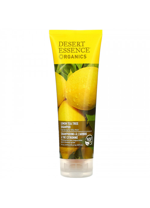 Desert Essence, Organics, Shampoo, Lemon Tea Tree, 8 fl oz (237 ml)