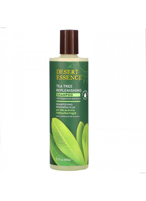 Desert Essence, Tea Tree Replenishing Shampoo, 12.7 fl oz (375 ml)