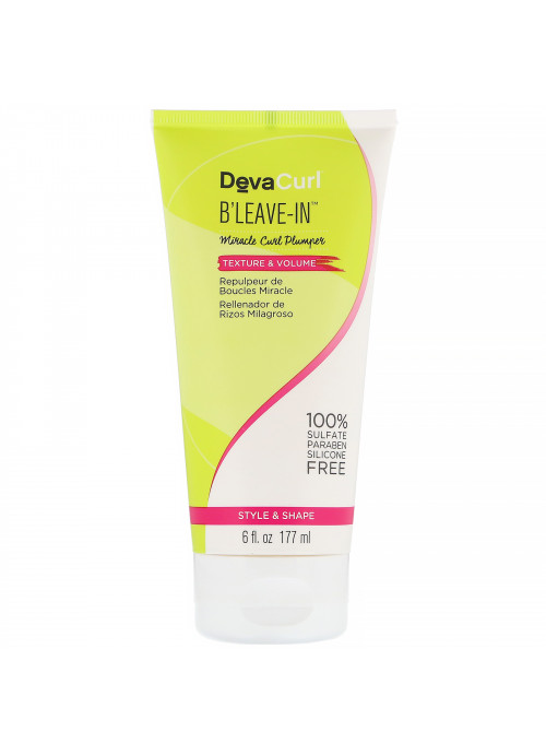 DevaCurl, B'Leave-In, Miracle Curl Plumper, Texture & Volume, 6 fl oz (177 ml)