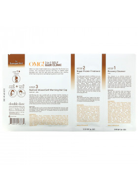 Double Dare, OMG! 3 in 1 Self Hair Clinic, For Damaged Hair, 3 Step Kit