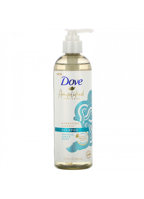 Dove, Amplified Textures, Hydrating Cleanse Shampoo, 11.5 fl oz (340 ml)
