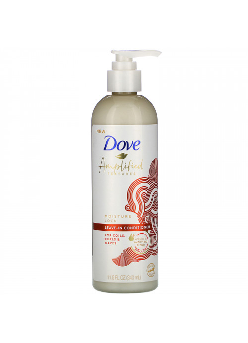 Dove, Amplified Textures, Moisture Lock Leave-In Conditioner, 11.5 fl oz (340 ml)