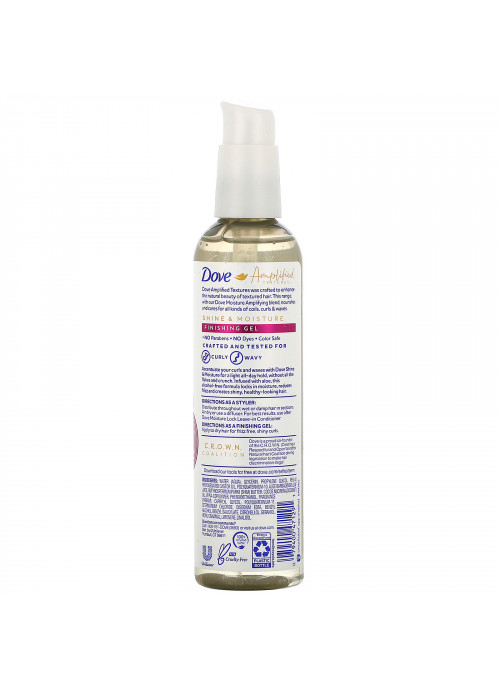 Dove, Amplified Textures, Shine & Moisture, Finishing Gel, 8 fl oz (236 ml)