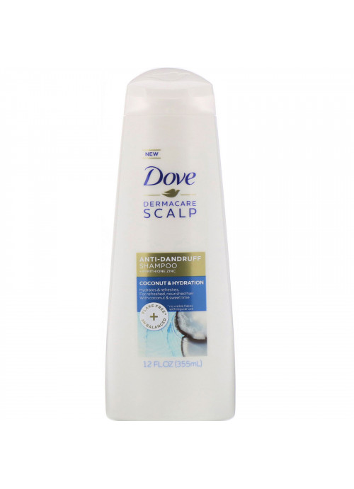Dove, Dermacare, Scalp, Anti-Dandruff Shampoo, Coconut & Hydration, 12 fl oz (355 ml)