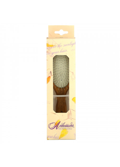 Fuchs Brushes, Ambassador Hairbrush, Wooden, Large, 1 Hair Brush