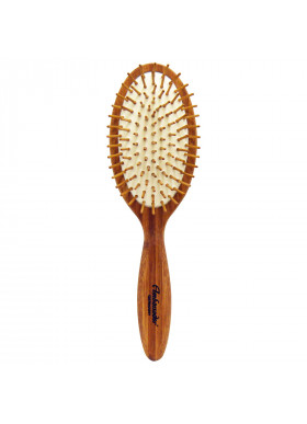 Fuchs Brushes, Ambassador Hairbrushes, Bamboo, Large Oval/Wood Pins, 1 Brush