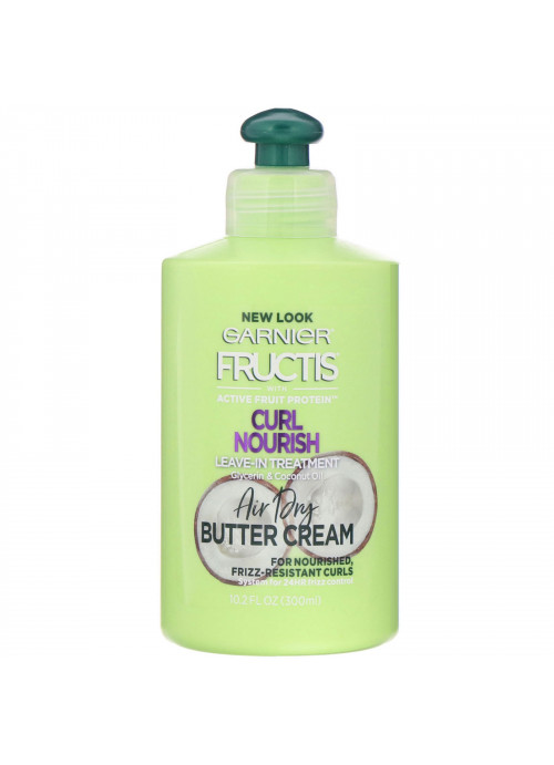 Garnier, Fructis, Curl Nourish,  Leave in Treatment, Air Dry Butter Cream, 10.2 fl oz (300 ml)