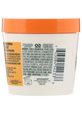 Garnier, Fructis, Damage Repairing Treat, 1 Minute Hair Mask, + Papaya Extract, 3.4 fl oz (100 ml)