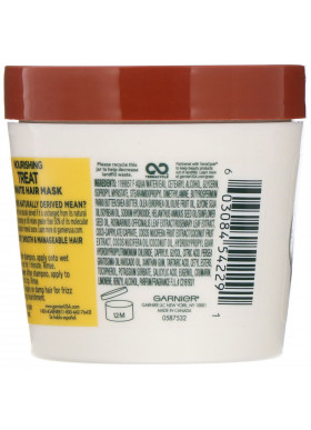 Garnier, Fructis, Nourishing Treat, 1 Minute Hair Mask + Coconut Extract, 3.4 fl oz (100 ml)
