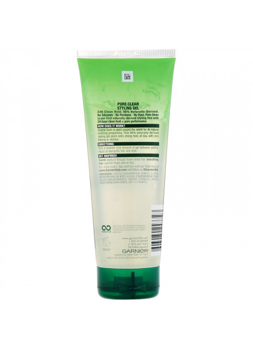 Garnier, Fructis, Pure Clean, Styling Gel, 6.8 fl oz (200 ml)