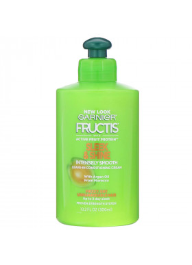 Garnier, Fructis, Sleek & Shine, Intensely Smooth Leave-In Conditioning Cream, 10.2 fl oz (300 ml)