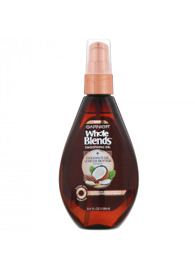 Garnier, Whole Blends, Coconut Oil & Cocoa Butter Smoothing Oil, 3.4 fl oz (100 ml)