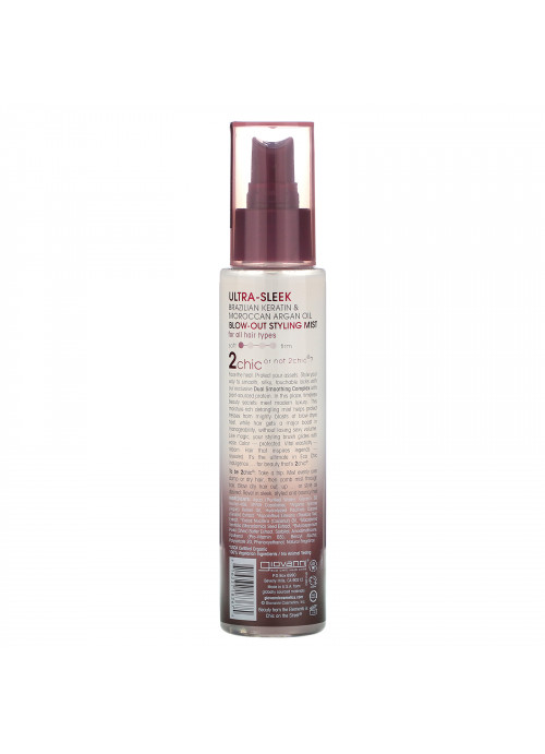 Giovanni, 2chic, Blow Out Styling Mist, Brazilian Keratin & Argan Oil, 4 fl oz (118 ml)