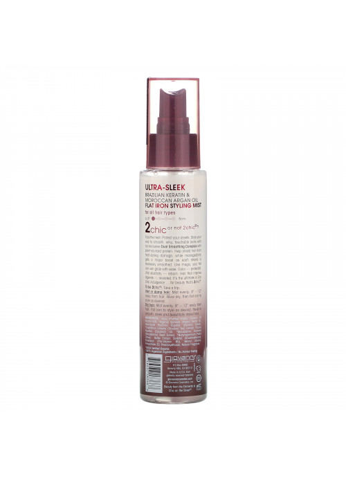Giovanni, 2chic, Flat Iron Styling Mist, Brazilian Keratin & Argan Oil, 4 fl oz (118 ml)