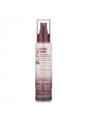 Giovanni, 2chic, Flat Iron Styling Mist, Brazilian Keratin & Argan Oil, 4 fl oz (118 ml)