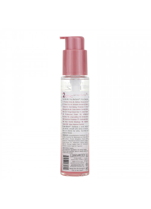 Giovanni, 2chic, Frizz Be Gone, Anti-Frizz Polishing Serum, Shea Butter + Sweet Almond Oil, 2.75 fl oz (81 ml)
