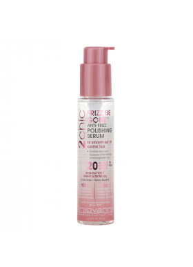 Giovanni, 2chic, Frizz Be Gone, Anti-Frizz Polishing Serum, Shea Butter + Sweet Almond Oil, 2.75 fl oz (81 ml)