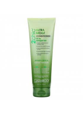 Giovanni, 2chic, Ultra-Moist Conditioner, for Dry, Damaged Hair, Avocado & Olive Oil, 8.5 fl oz (250 ml)