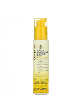 Giovanni, 2chic, Ultra-Revive Leave-In Conditioning & Styling Elixir, Pineapple & Ginger, 4 fl oz (118 ml)