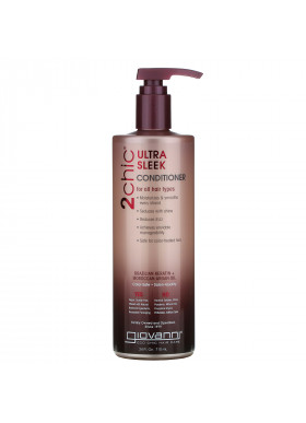 Giovanni, 2chic, Ultra-Sleek Conditioner, for All Hair Types, Brazilian Keratin & Argan Oil, 24 fl oz (710 ml)