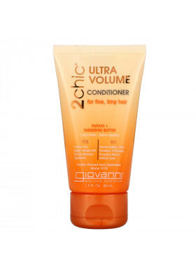 Giovanni, 2chic, Ultra-Volume Conditioner,  For Fine, Limp Hair, Papaya + Tangerine Butter, 1.5 fl oz (44 ml)