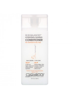 Giovanni, 50:50 Balanced Hydrating-Calming Conditioner, 2 fl oz (60 ml)