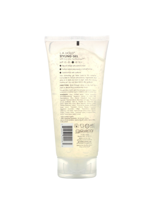 Giovanni, L.A. Natural, Styling Gel, Strong Hold, 6.8 fl oz (200 ml)