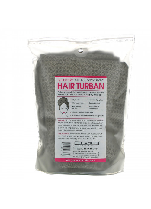 Giovanni, Quick Dry Hair Turban, 1 Hair Turban