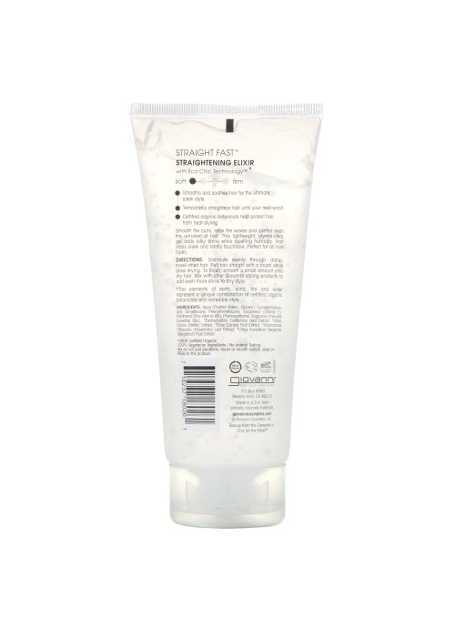Giovanni, Straight Fast, Straightening Elixir, 6.8 oz (200 ml)