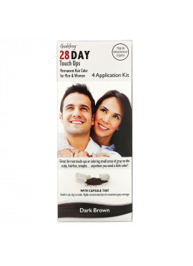 Godefroy, 28 Day Touch Ups, Dark Brown, 4 Application Kit