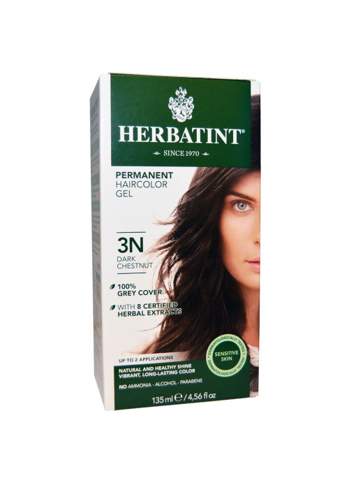 Herbatint, Permanent Hair Color, 3N, Dark Chestnut, 4.56 fl oz (135 ml)