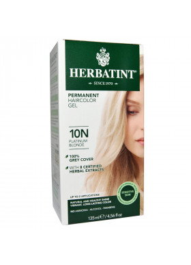 Herbatint, Permanent Haircolor Gel, 10N Platinum Blonde, 4.56 fl oz (135 ml)