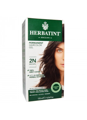 Herbatint, Permanent Haircolor Gel, 2N, Brown, 4.56 fl oz (135 ml)