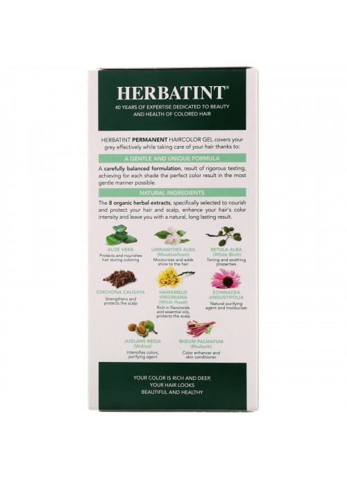 Herbatint, Permanent Haircolor Gel, 4C, Ash Chestnut, 4.56 fl oz (135 ml)