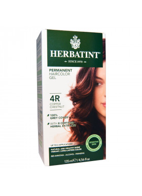 Herbatint, Permanent Haircolor Gel, 4R, Copper Chestnut, 4.56 fl oz (135 ml)