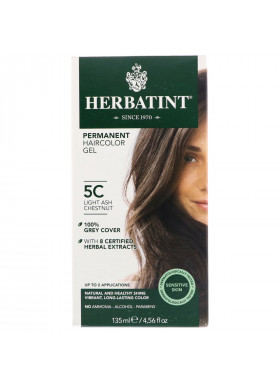 Herbatint, Permanent Haircolor Gel, 5C, Light Ash Chestnut, 4.56 fl oz (135 ml)
