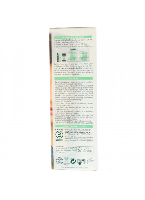 Herbatint, Permanent Haircolor Gel, 6D, Dark Golden Blonde, 4.56 fl oz (135 ml)