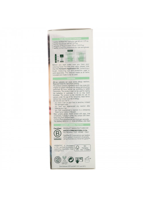 Herbatint, Permanent Haircolor Gel, 7C, Ash Blonde, 4.56 fl oz (135 ml)