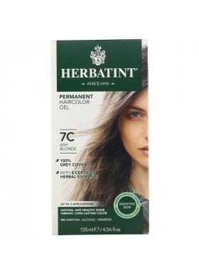 Herbatint, Permanent Haircolor Gel, 7C, Ash Blonde, 4.56 fl oz (135 ml)