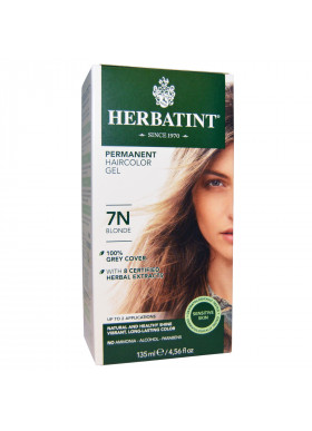 Herbatint, Permanent Haircolor Gel, 7N Blonde, 4.56 fl oz (135 ml)