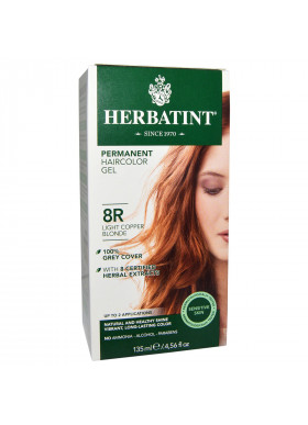Herbatint, Permanent Haircolor Gel, 8R, Light Copper Blonde, 4.56 fl oz (135 ml)
