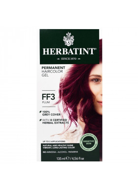 Herbatint, Permanent Haircolor Gel, FF 3, Plum, 4.56 fl oz (135 ml)