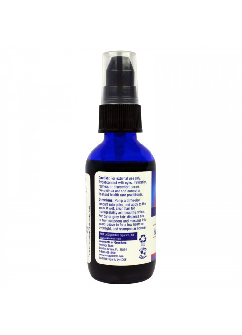 Heritage Store, Organic Cold Pressed, Alma Hair Serum, 2 fl oz (60 ml)