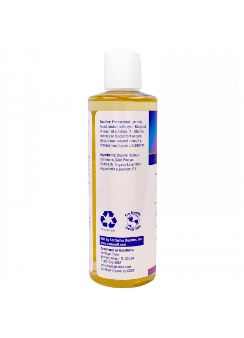 Heritage Store, The Palma Christi, Organic Castor Oil, Lavender , 8 fl oz (240 ml)