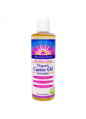 Heritage Store, The Palma Christi, Organic Castor Oil, Lavender , 8 fl oz (240 ml)